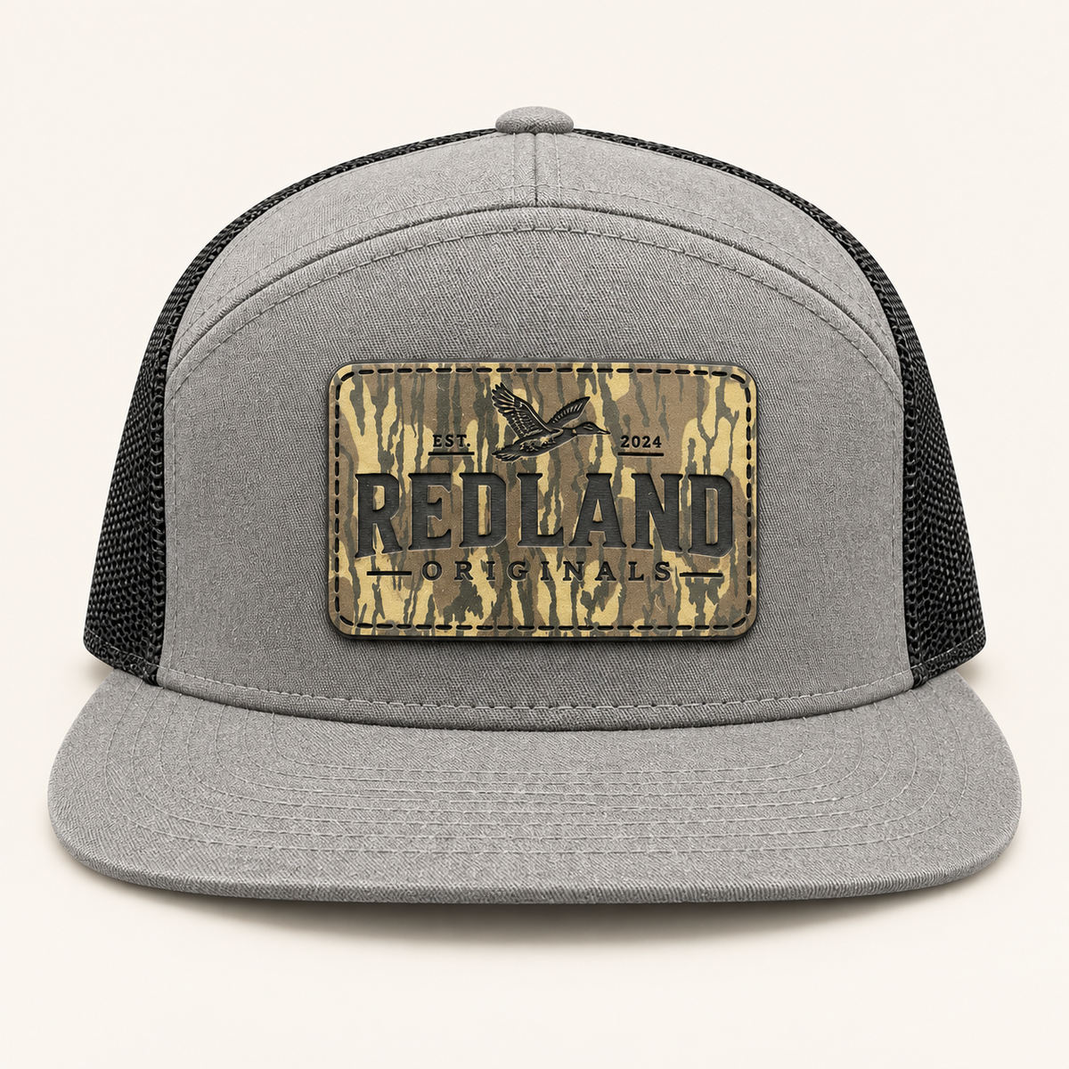 Grey & Black Trucker Patch Hat