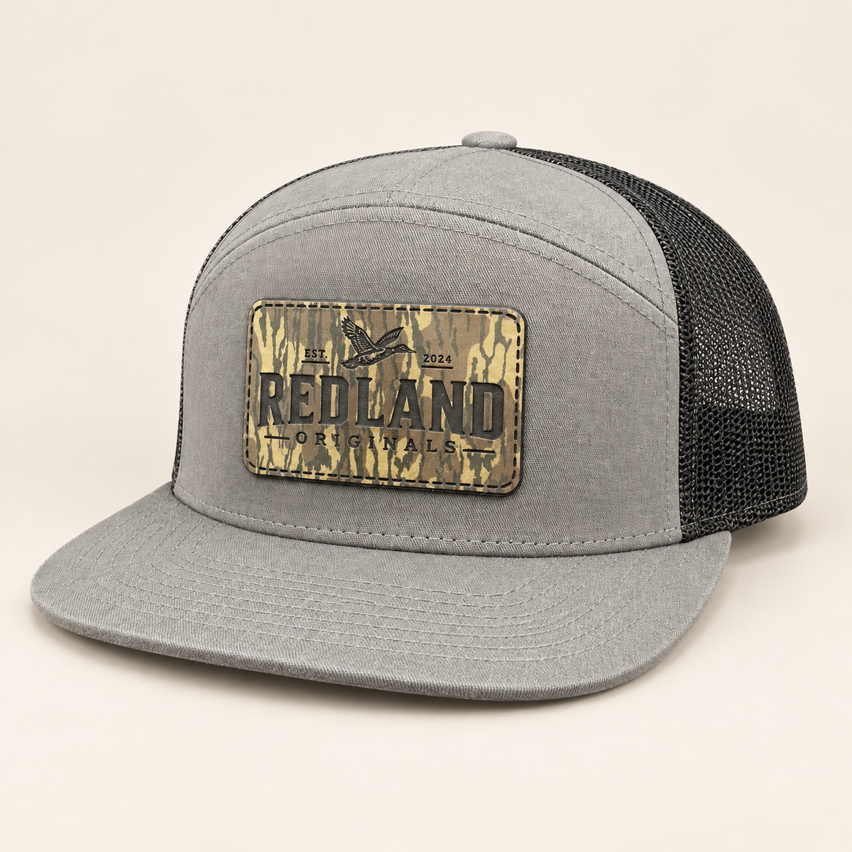 Grey & Black Trucker Patch Hat