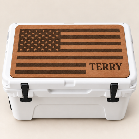 American Flag Cooler Top