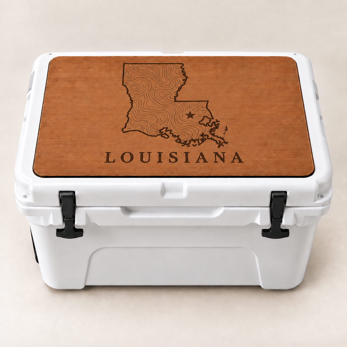 State pride cooler top - Louisiana
