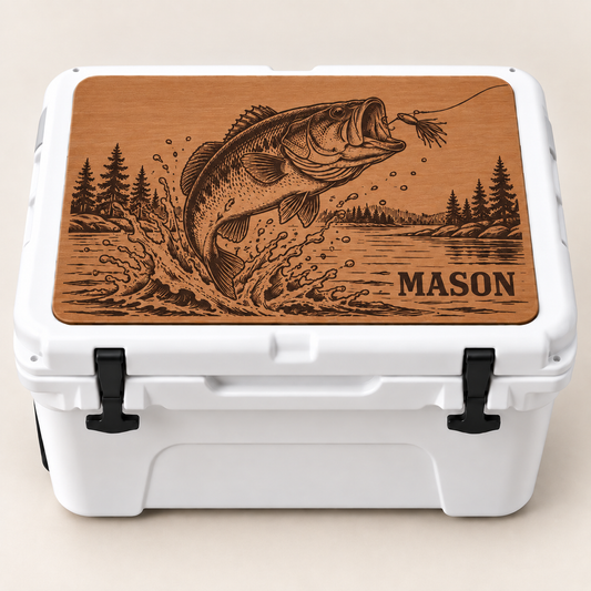 Fishing cooler top - MASON personalization